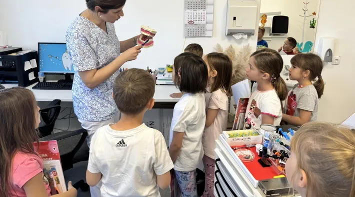 POSJET DJEČJEG VRTIĆA "BAJKA" ORDINACIJI DENTALNE MEDICINE U DOMU ZDRAVLJA VARAŽDINSKE ŽUPANIJE